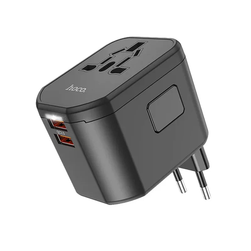 شاحن Hoco DC44 ثلاثي المنافذ للسفر بـ PD 20 واط و QC3.0