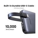 UGREEN 10000mAh Power Bank with Built-in Cable 15W