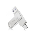 فلاش ميموري أوسكو CU-002 2 في 1 (USB 3.0 و Type-C) سعة 128GB